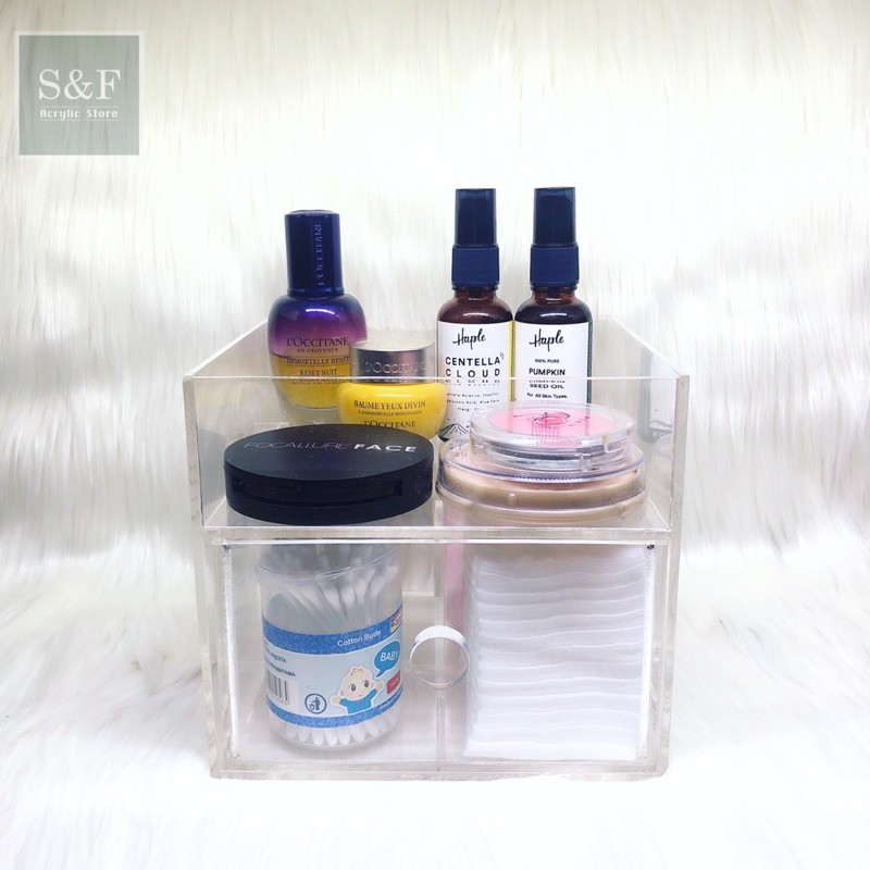 Acrylic organizer / Laci akrilik / akrilik box /laci serba guna / make up organizer / akrilik custom