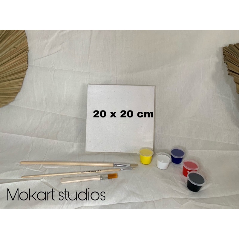 

kanvas lukis 1 set ukuran 20 x 20 cm