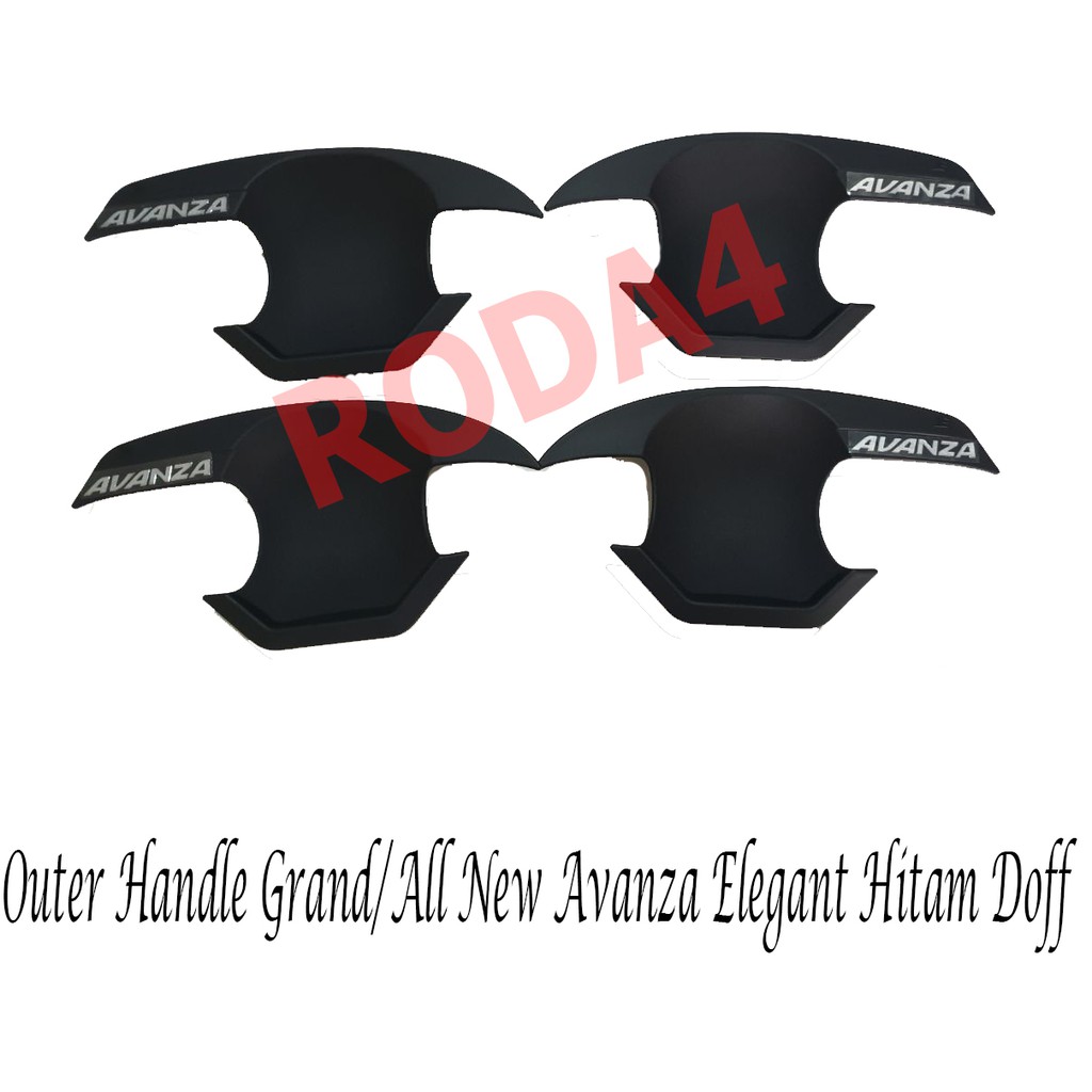 Outer  Mangkok Handle Grand  All New Avanza Veloz Elegant Hitam Doff