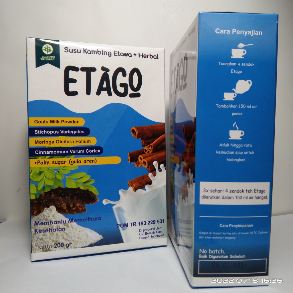 Nikmaka Susu Kambing Etawa Susu Bubuk | Etago Susu Etawa Plus Herbal