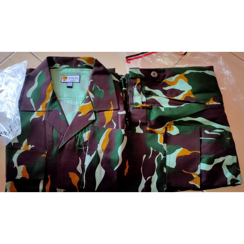 seragam pdl loreng brimob original