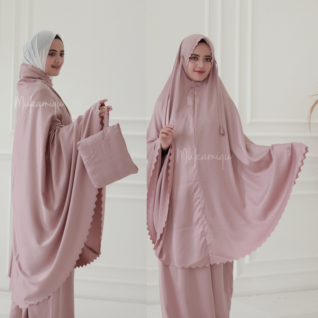 Mukena Dewasa Daily Sutera Lasercut