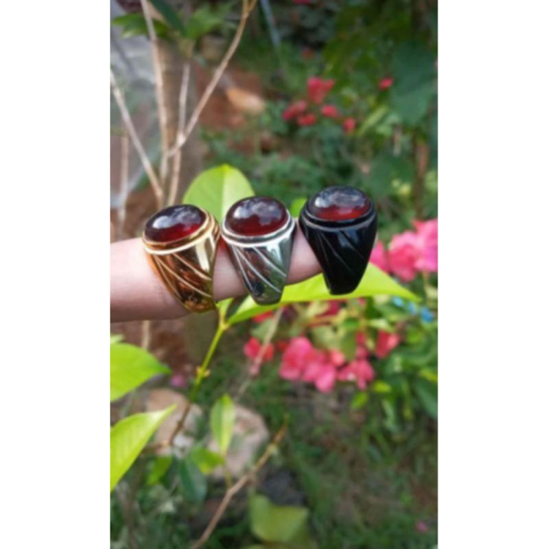 CINCIN BATU AKIK GETAH KATILAYU ASLI 100% NATURAL