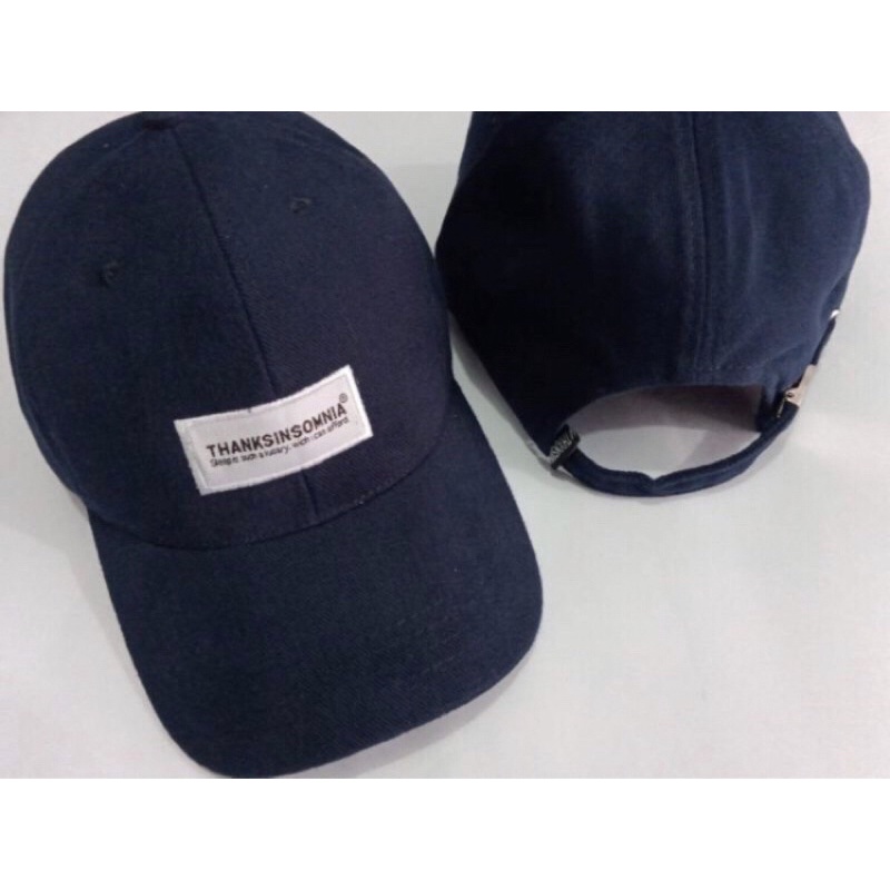 Topi Baseball Pria Distro Premium Keren Caps Thanksomnia Bahan Rappel Denim Cakop Besi Anti Karat Kualitas Bintang 5 Topi Pria Wanita Kekinian Gratis Ongkir