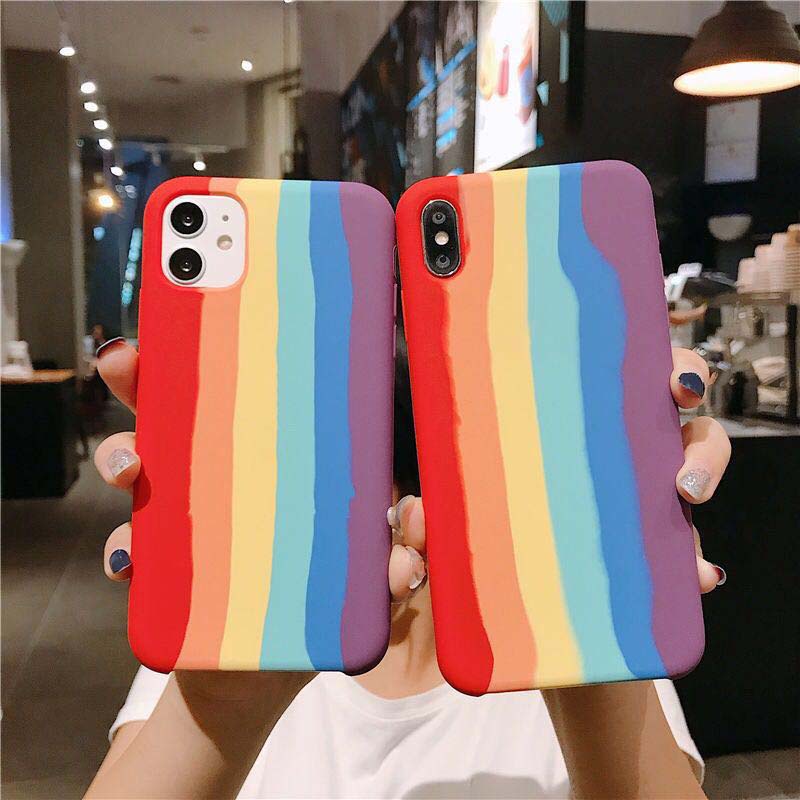 [SOFTCASE] Liquid Rainbow Realme C1 C2 C3 C11 C12 C15 C15 7i 3 pro 5 pro C20 c21 c31 c35 c11 2021 C25 reno 4 5 pro 3-1