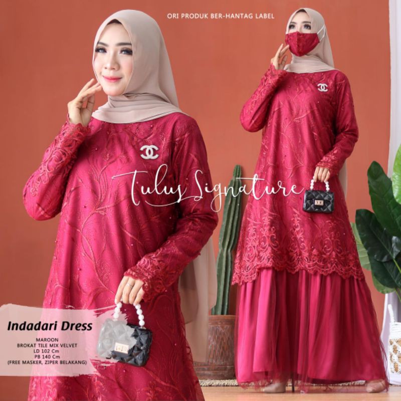 INDADARI DRESS BY TULUS SIGNATURE l BAJU GAMIS WANITA