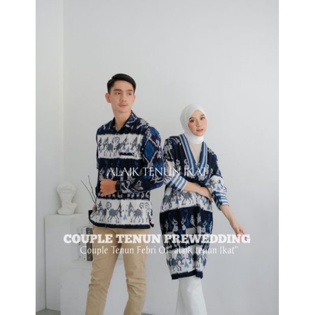 BAJU TENUN FEBRI 01 KEMEJA TENUN DAN DRESS TENUN MOTIF SUMBA