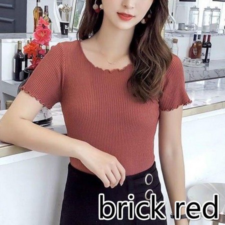 Tq88indonesia Baju Atasan Wanita Terbaru / Krabi RIB / Baju Polos Wanita Terbaru / Baju Santai Wanita Kekinian