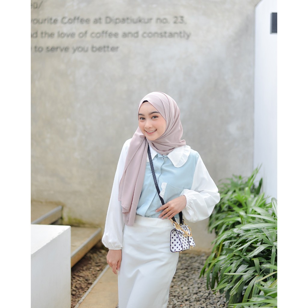 OUTFIT TERBARU- ZIFA BLOUSE/ ATASAN KOREAN STYLE/FASHION MUSLIM/ BANYAK SIZE M,L DAN XL