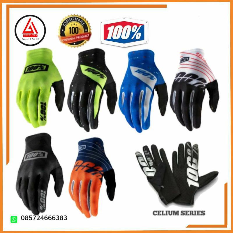 GLOVE 100 PERCENT ORIGINAL, SARUNG TANGAN SEPEDA, SARUNG TANGAN CROSS
