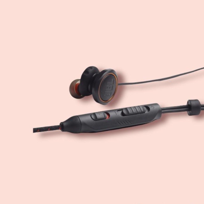 Headset JBL Quantum 50 Wired In-Ear Gaming with volume slider and mic mute - Garansi Resmi