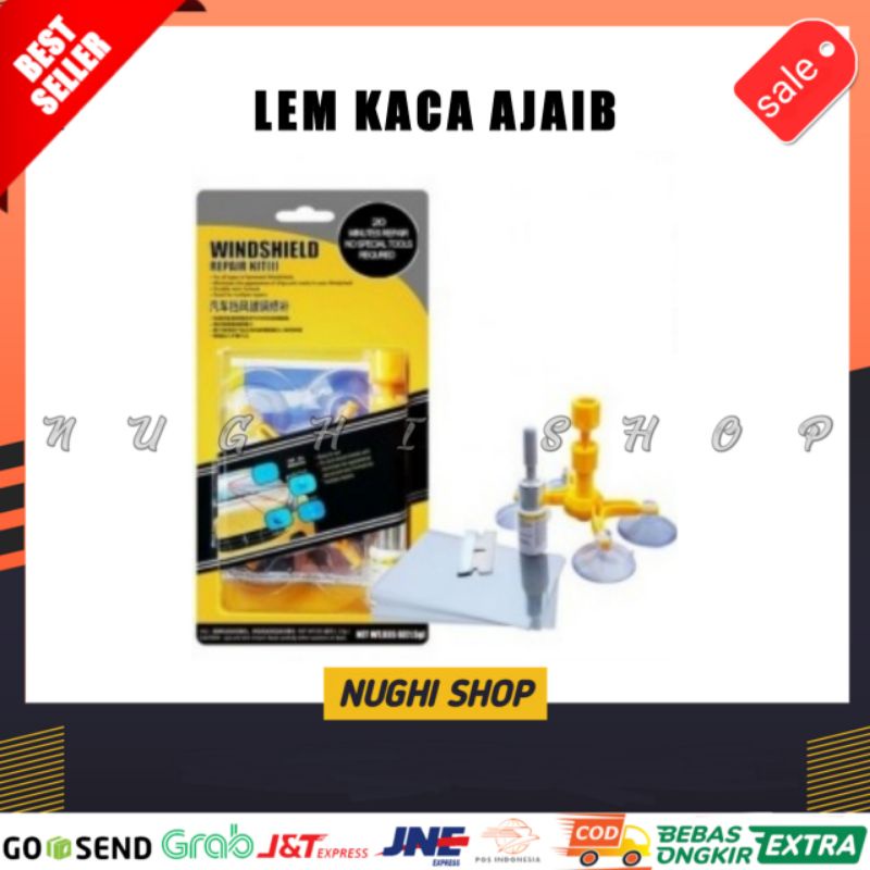 [ COD ] windshield repair kit Lem Kaca Retak Lem Kaca Mobil Retak Lem Kaca Hp retak