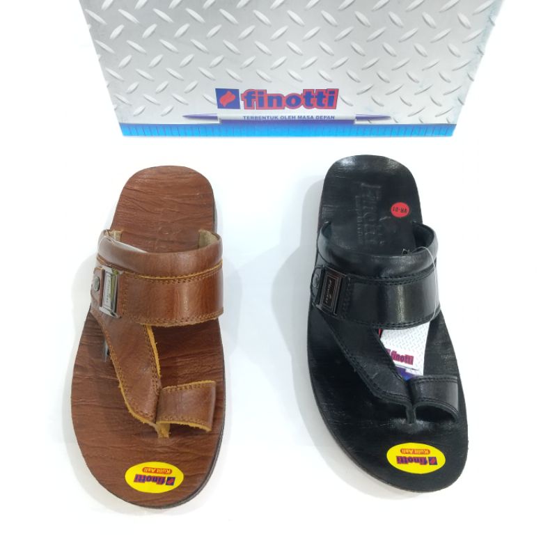 Sandal kuli  finotti VR 01 size 38-42 model jepit jempol | sandal formal | sandal kulit