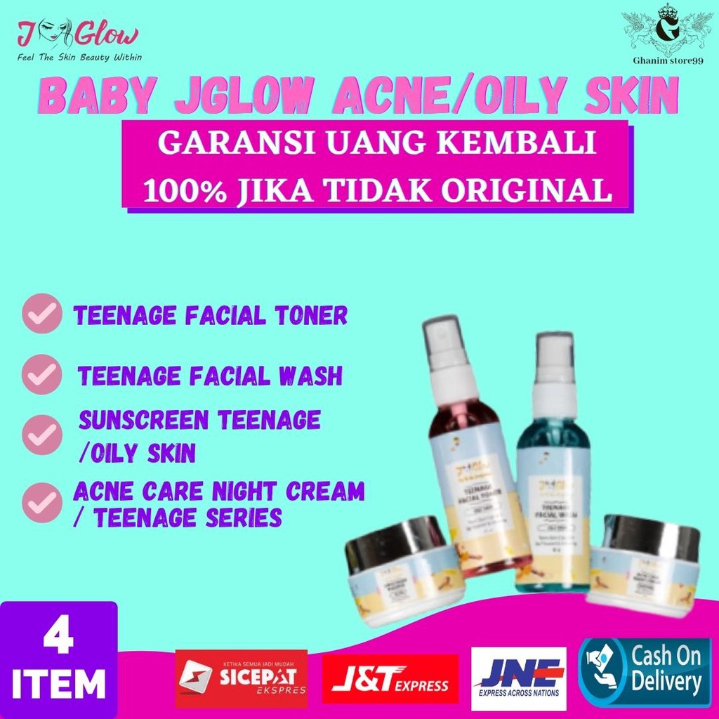 Jglow Skincare Paket Baby J glow Acne Skin Cream Perawatan Paket Kecantikan Bpom New Original Halal