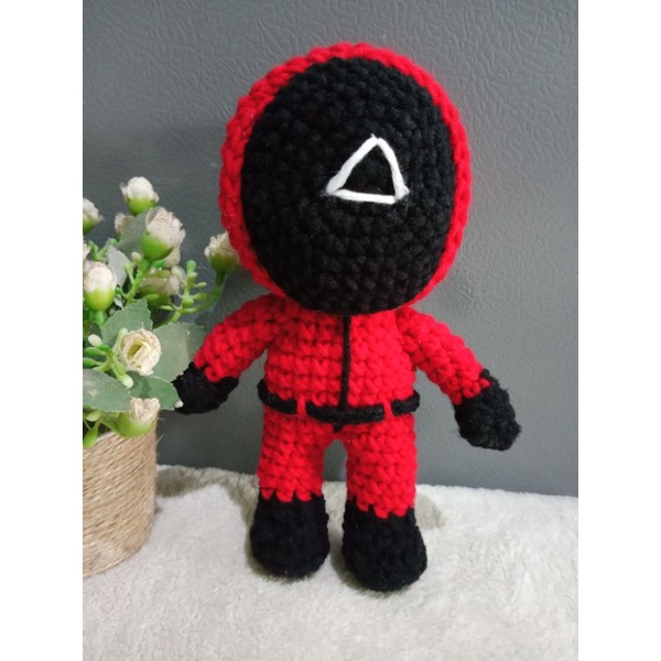 boneka rajut amigurumi Squid game