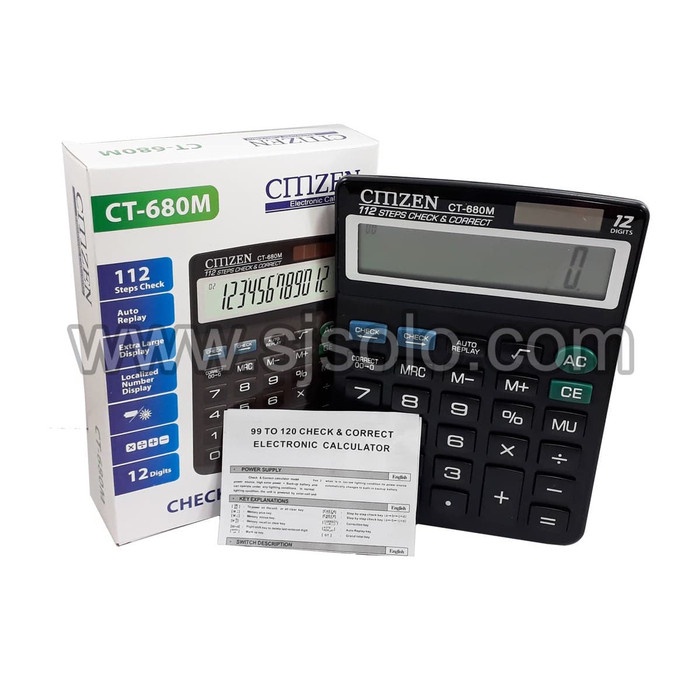 

Calculator Kalkulator CMZEN CT-680M Dekstop Calculator