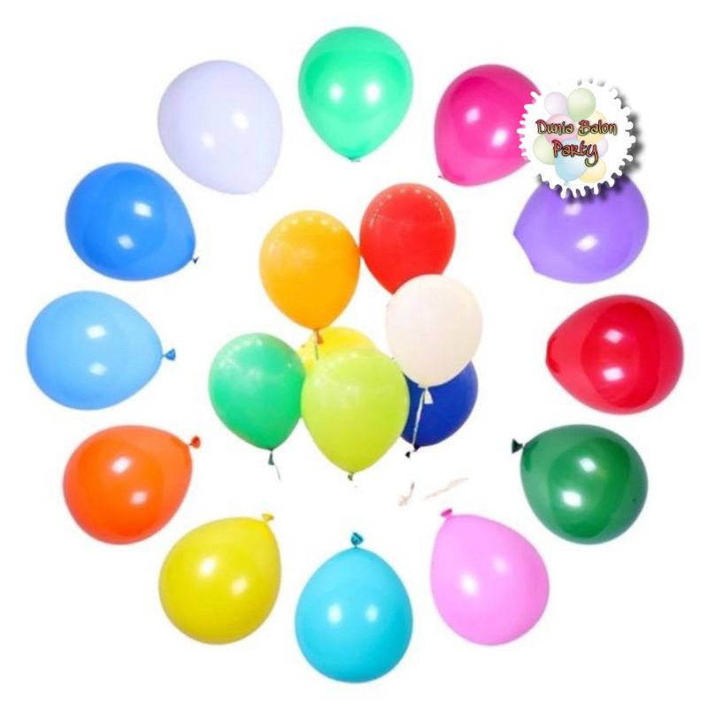 Balon Latex Doff / Balon Latex Doff Aneka Warna Per Pack (100pcs)