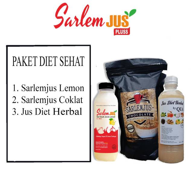 

Paket diet sarlem jus lemon +jus diet+sarlemjus coklat