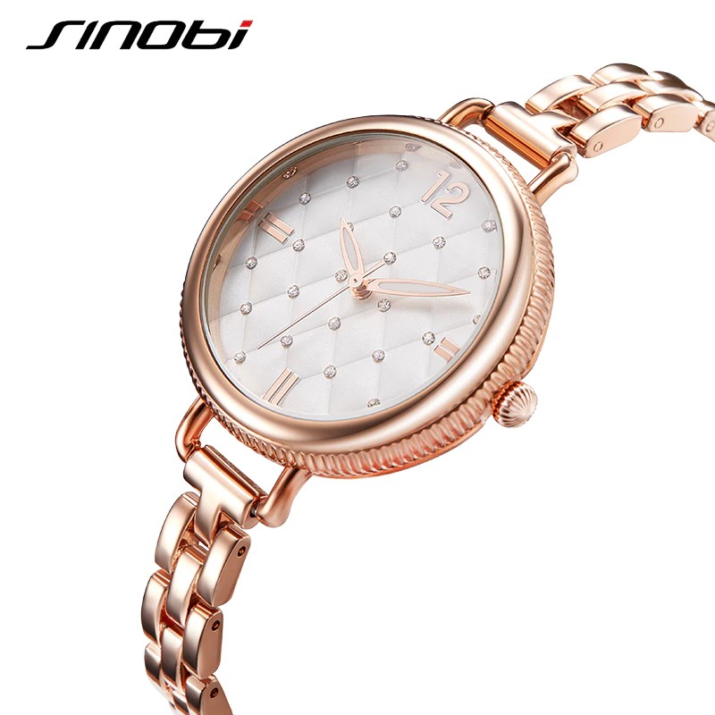 HOT PROMO Sinobi Merek Wanita Jam Tangan 2019 Luxury Gold Kuarsa Watch Wanita Fashion Jam