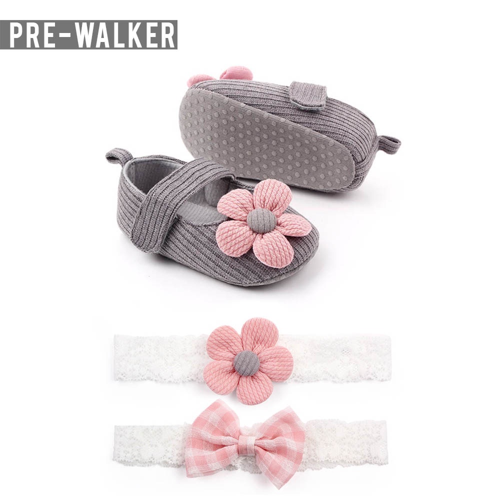 Sepatu Bayi Perempuan Prewalker Baby Free Bando Pita S1236