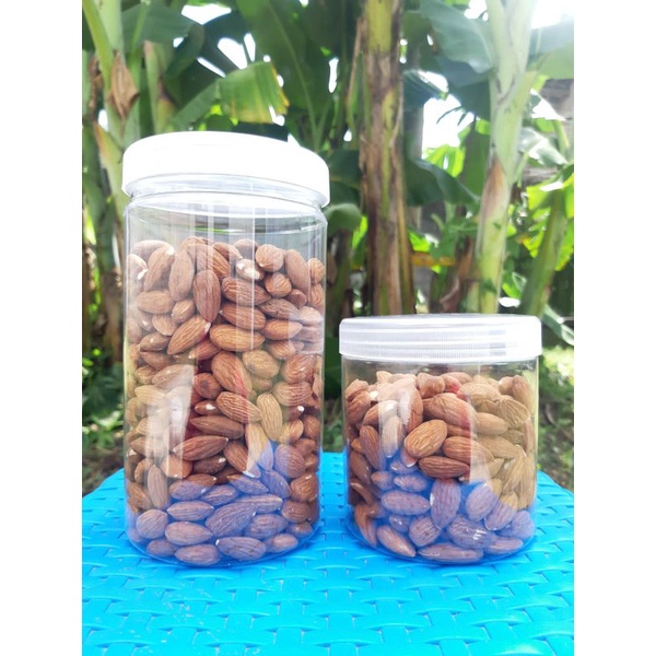 

Kacang Almond non kolesterol Matang kemasan toples 250 gram