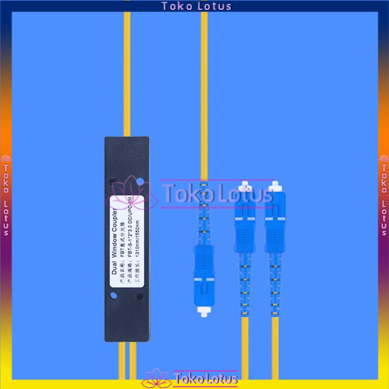 [Bisa Bayar Ditempat] 1/2 FTTH Fiber Splitter Cable SC Fiber Splitter Optical cable