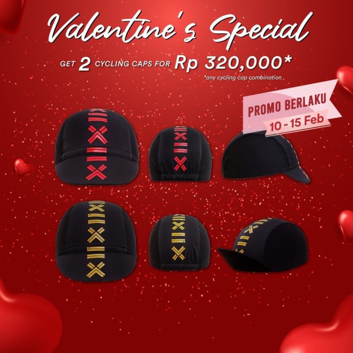 Twelve Squared Valentine's Couple Special - Cycling Cap B