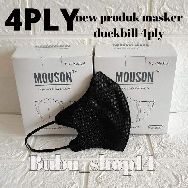 Masker duckbill mouson 4ply 1box isi 50 pcs