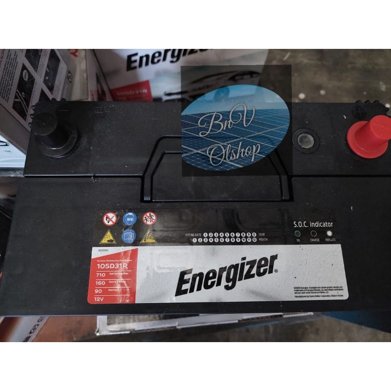 aki kia Sadona Diesel MF energizer 105D31R 12v 90ah /nx120-7R cca 710