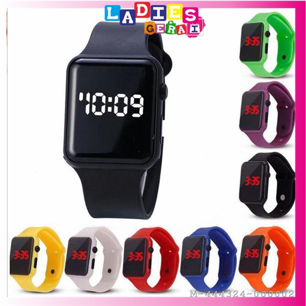 JAM TANGAN LED WANITA PRIA RUBBER DIGITAL WATCH / JAM TANGAN LED DIGITAL FASHION