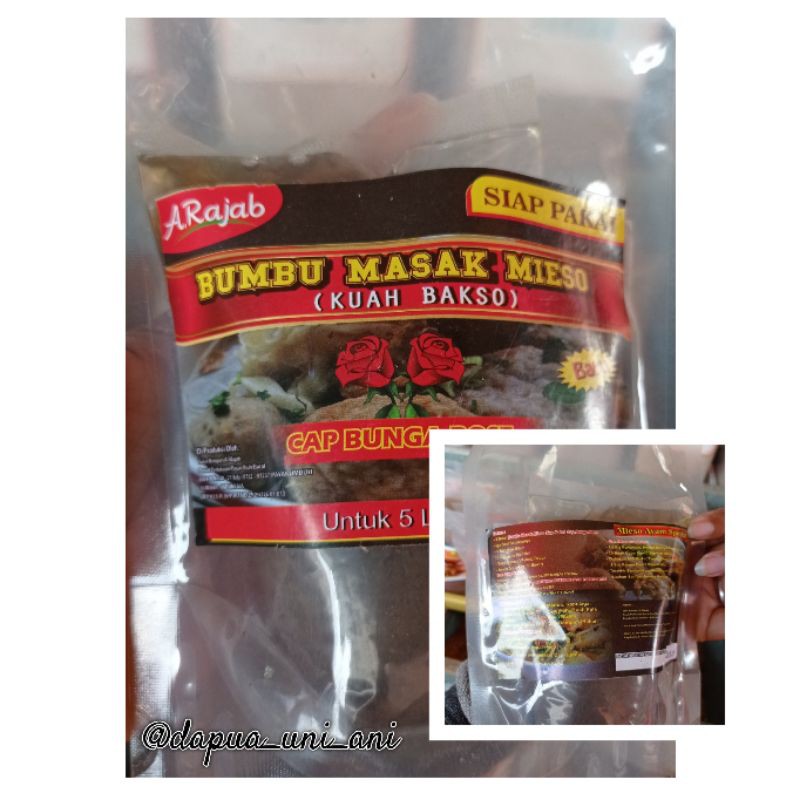 

BUMBU MASAK MIESO / BUMBU BAKSO