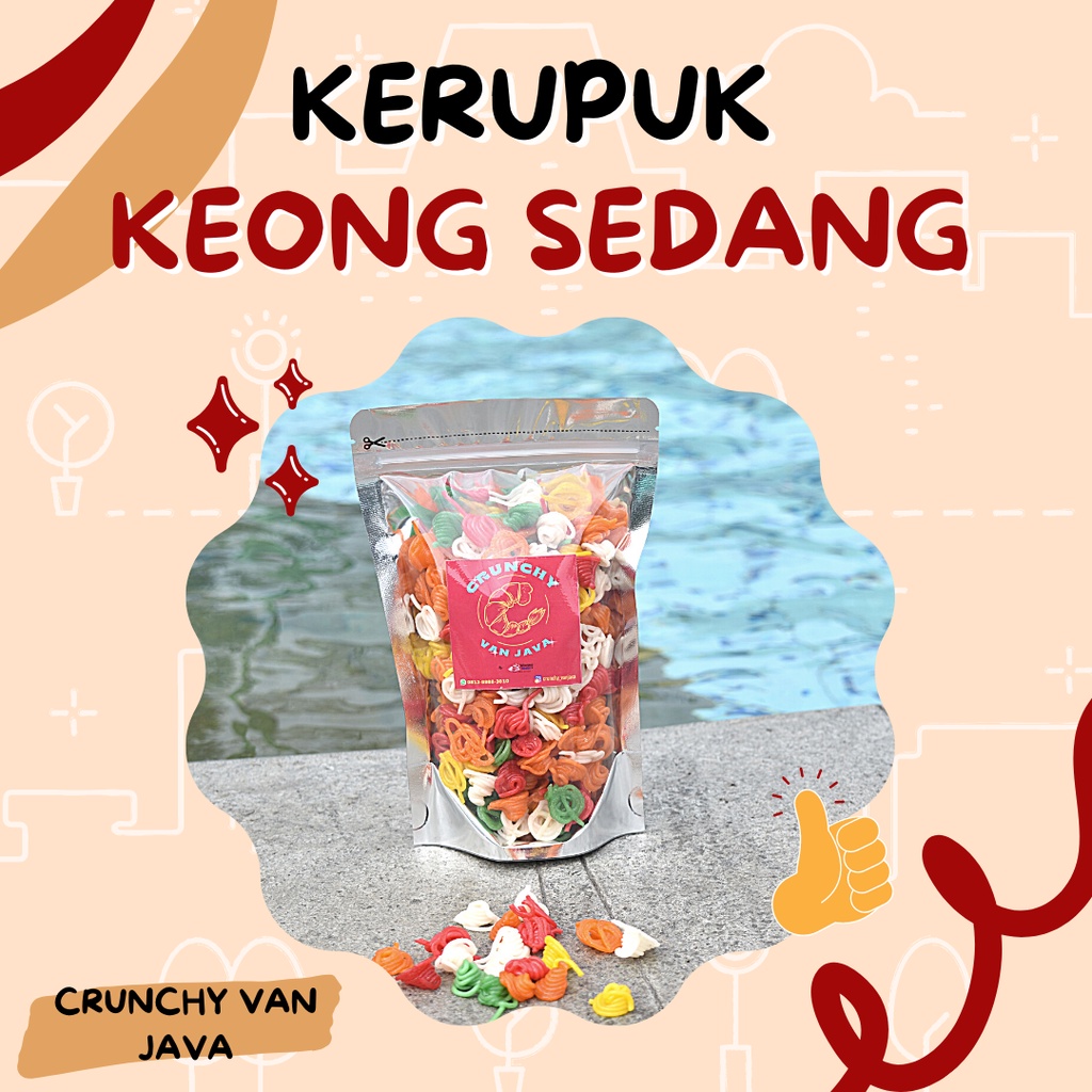 

KERUPUK KEONG SEDANG/ KERUPUK SEBLAK MENTAH by CRUNCHY VAN JAVA