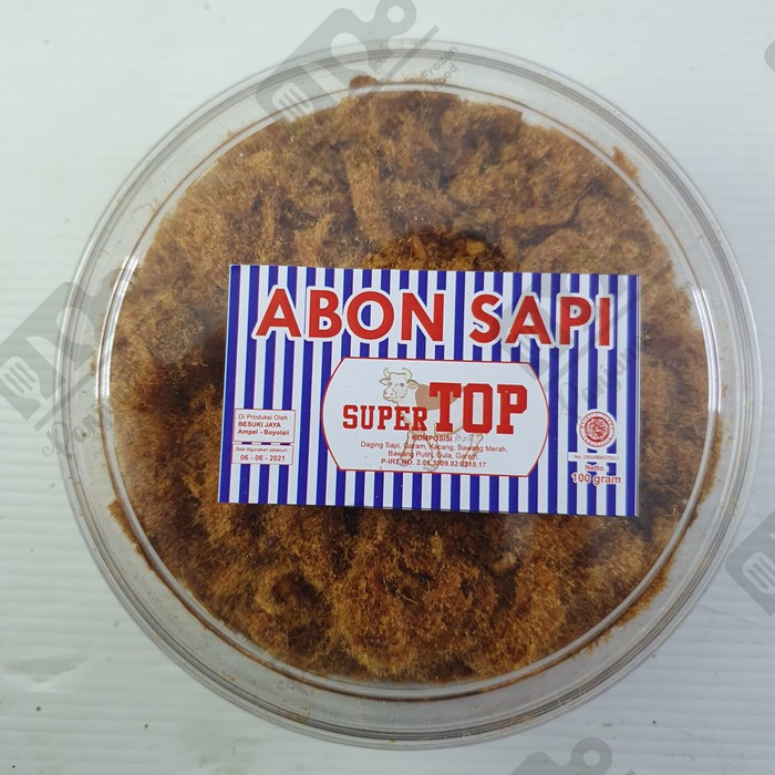 

Abon Sapi Asli Manis Super Toples 100 Gram