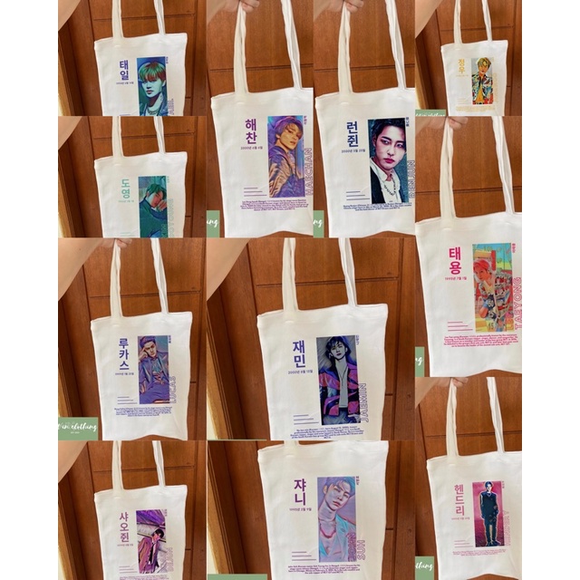 Fitin.id-Tote Bag Canvas dan Rajut Wanita Pria NCT-NEO CULTURE TECHNOLOGY VOL 1 PART 2