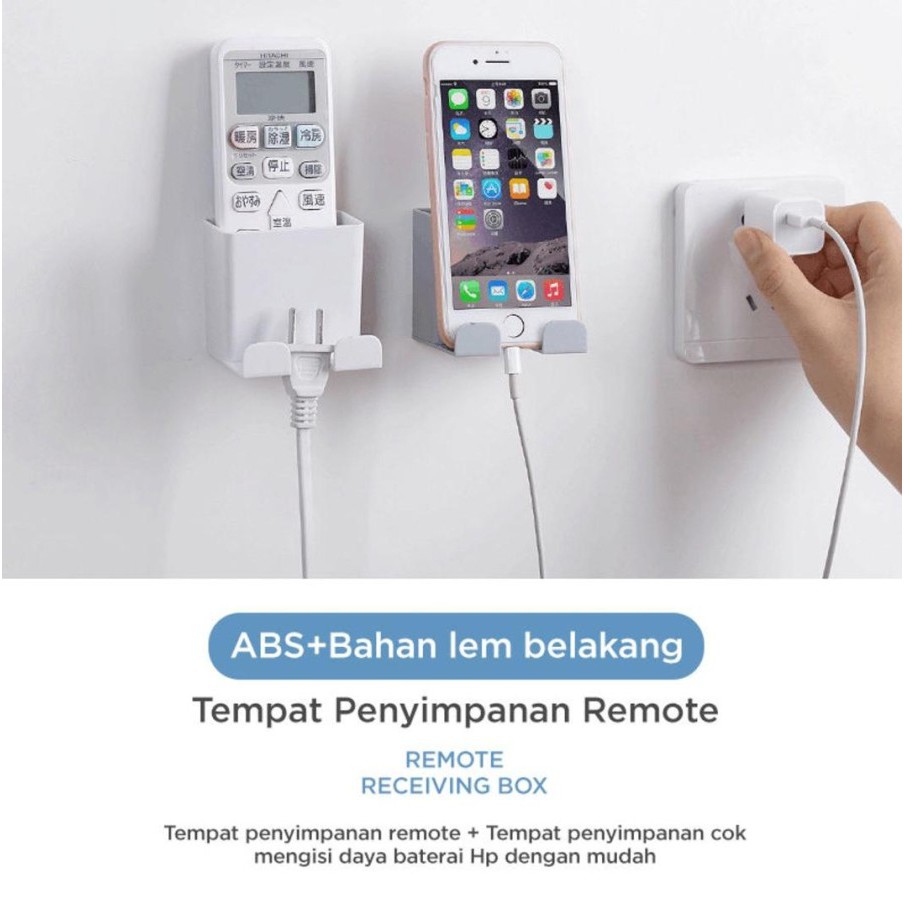 Tempat Gantungan Dinding Organizer Kabel Handphone Serbaguna