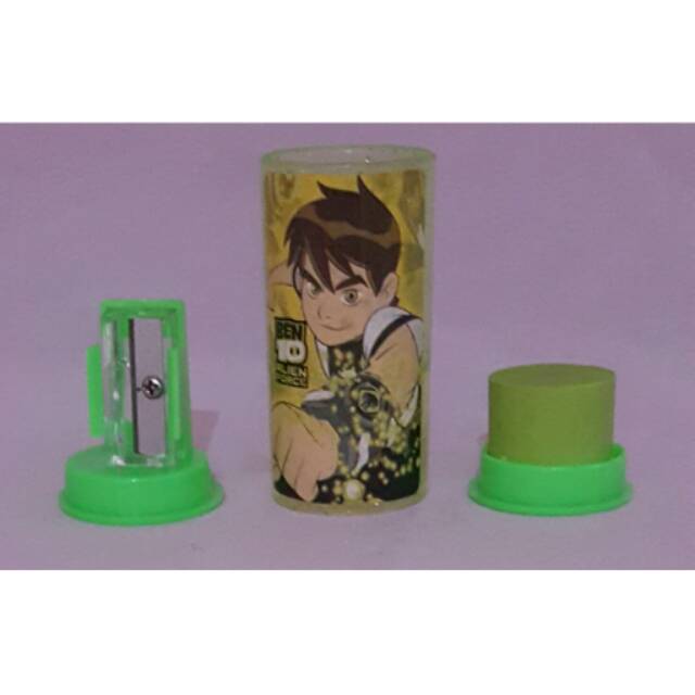 

Rautan pensil + penghapus ben 10