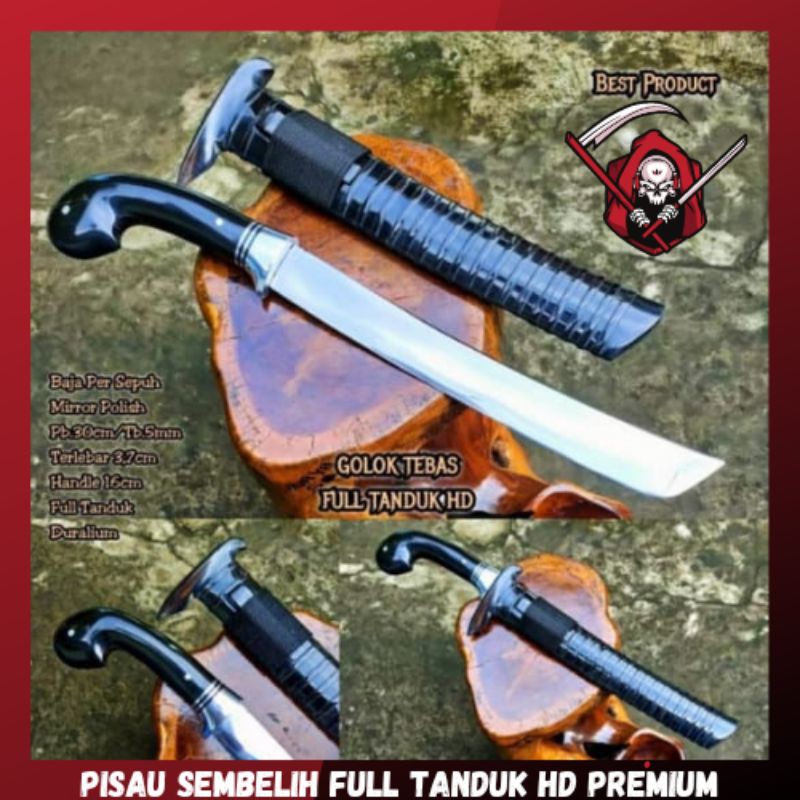 PISAU SEMBELIH FULL TANDUK SUPER TAJAM