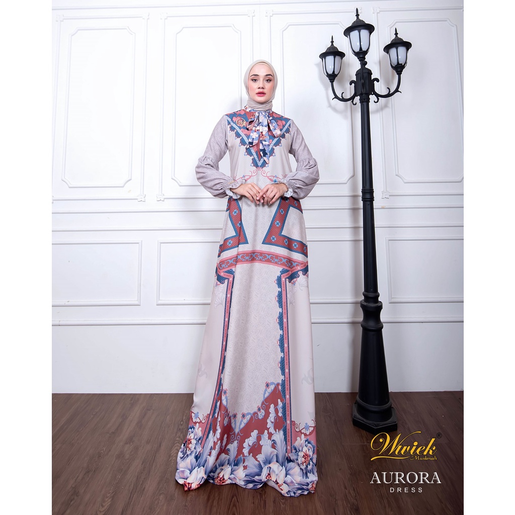 Wwiek Muslimah Gamis Muslim Aurora Dress