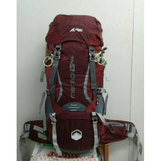 Tas punggung Rei merapi 50ltr ples 5ltr Ori