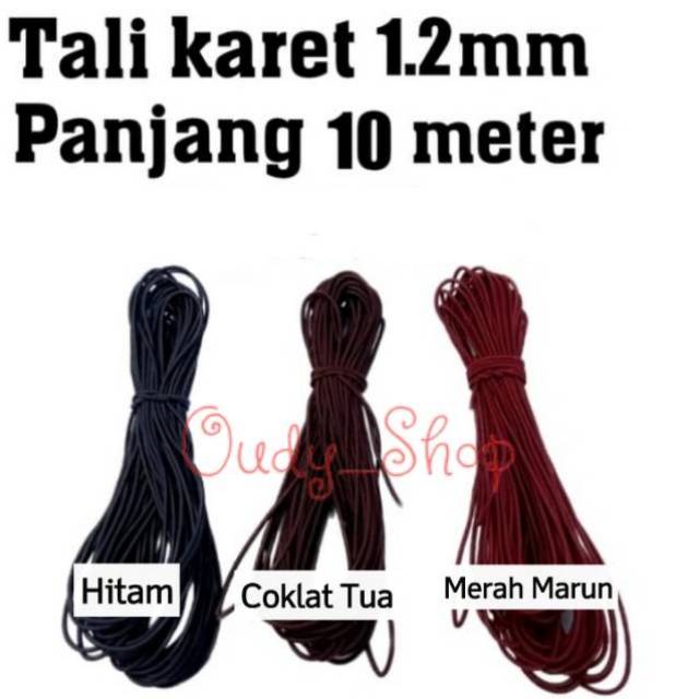 Tali Karet Elastis 1mm Untuk Gelang dan Kalung Etnik