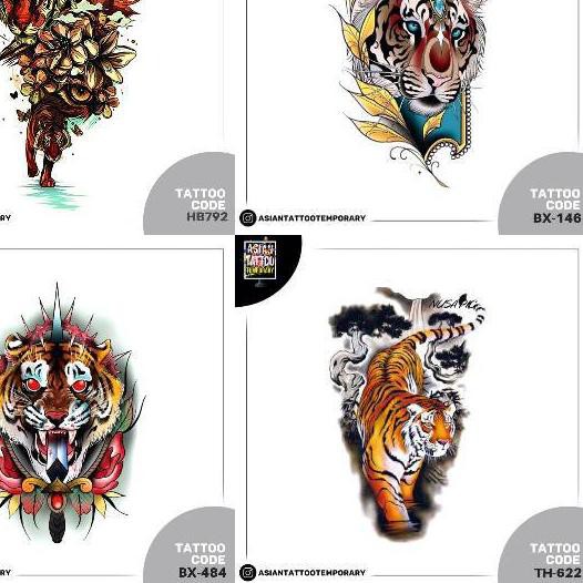 Tatto Temporer Gambar Macan Tato Kulit Tato Anti Air Macan Singa Best Tato Stiker Tato Temporerk Shopee Indonesia