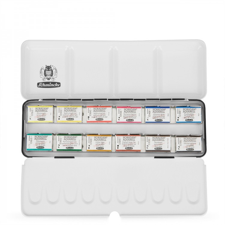 

Schmincke Horadam Aquarell Watercolor Full Pan Set ( 12,18, 48 Colors)