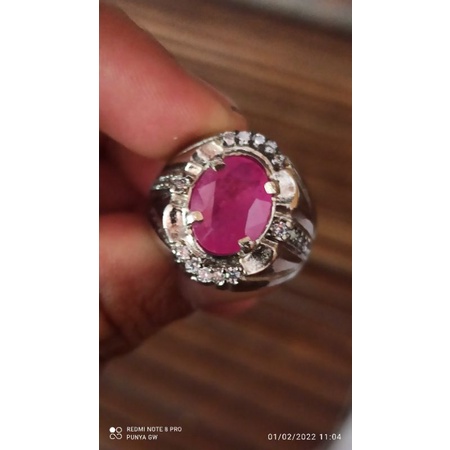 BATU NATURAL RUBY TANZANIA ( KODE 005 ) + MEMO