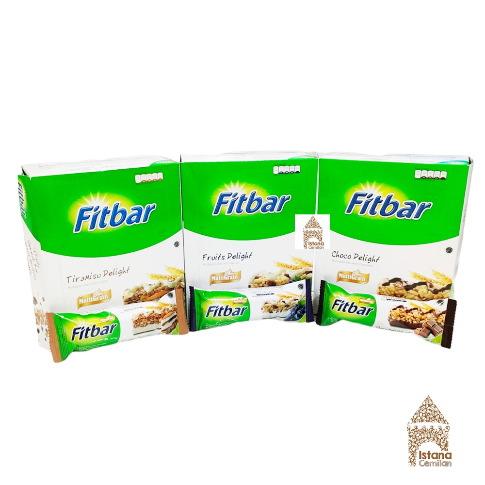 

Fitbar Multigrain Oat Chocolate / Fruit / Tiramisu / Cheese Delight (isi 12 pcs)