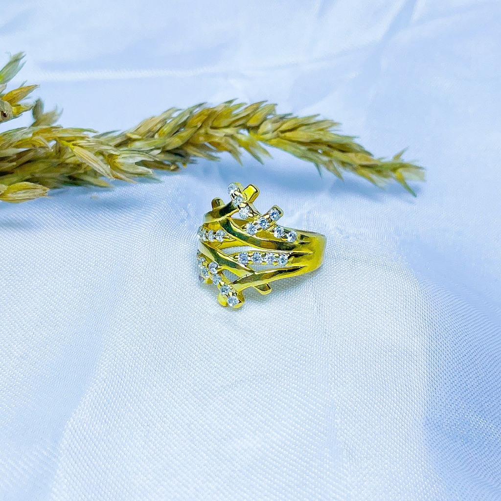 CINCIN SIMPUL RAJUT MATA PERAK ASLI S925 GLOBAL JEWELLERY CJ047