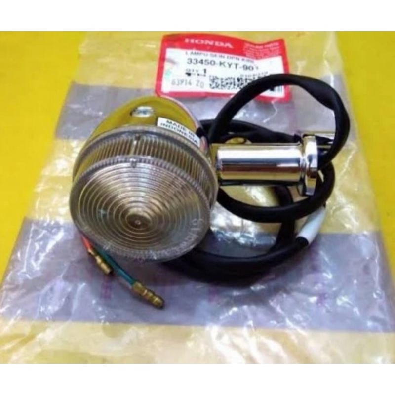 Lampu sein scoopy karbu kanan ori ahm