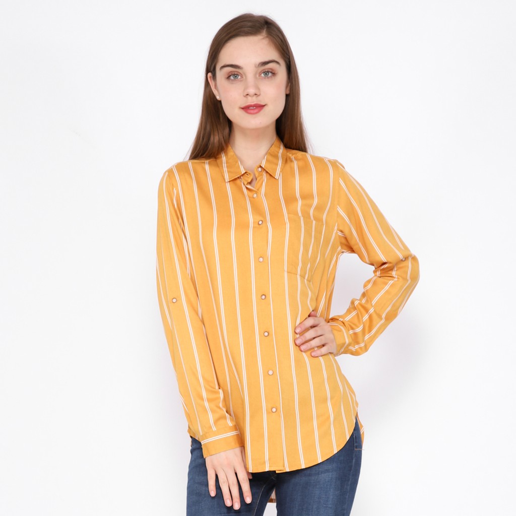 

C2 Gilden Yellow Casual Shirt