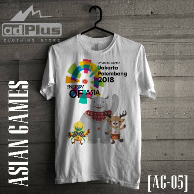 Kaos Maskot Asian Games 2018