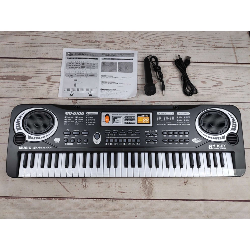 Digital Electronic Keyboard 61 Keys / 37 KEYS / 18 KEYS Piano Anak - Piano Anak Dan Mic - Organ Elektronik - Mainan Anak Piano - Mainan Edukasi Musik - piano elektrik anak set lengkap - Electronic Keyboard - Electric OrganWith Microphone