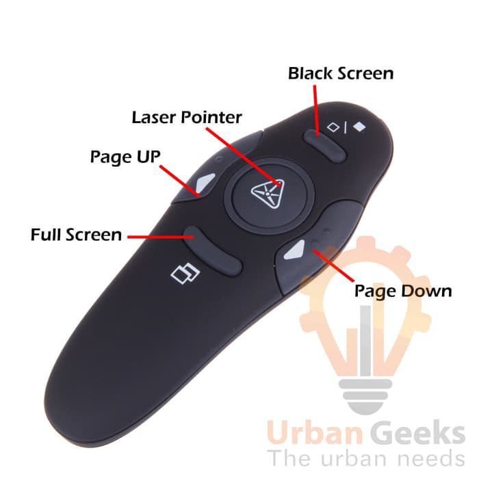 

Termurah Fornorm Handheld Wireless Presenter with Laser Pointer Terlaris
